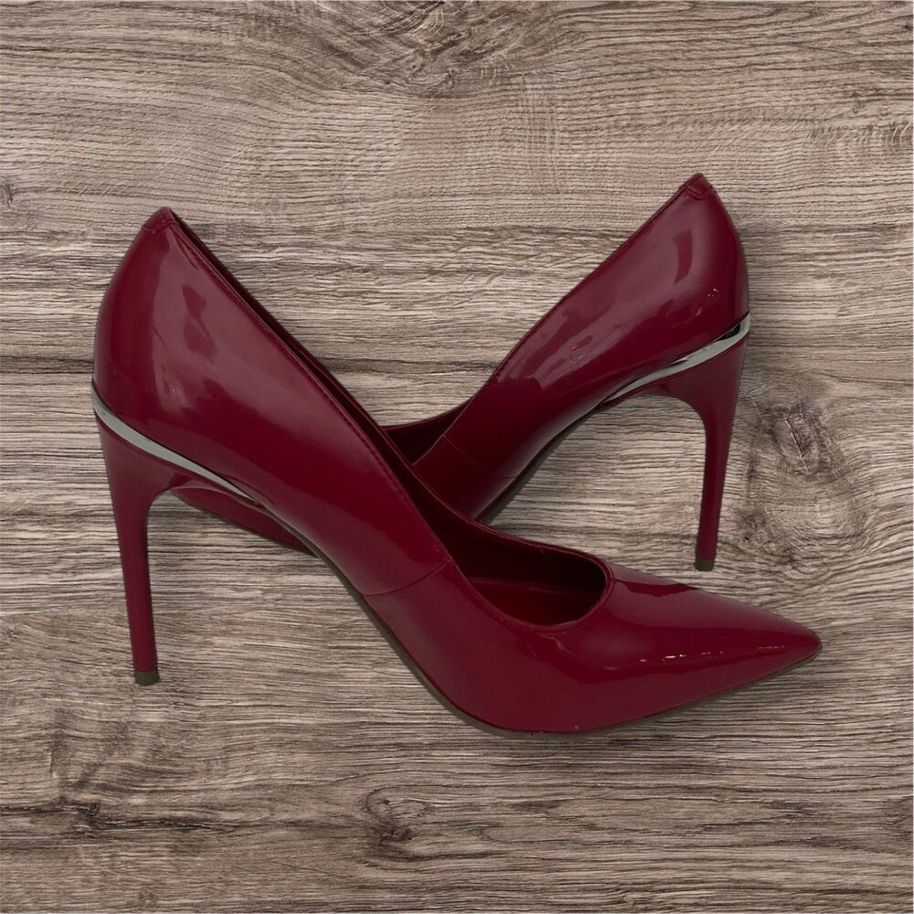 Marc Fisher Pink Patent Stiletto Heels 7M Pointed Toe